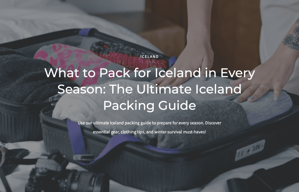 iceland packing guide